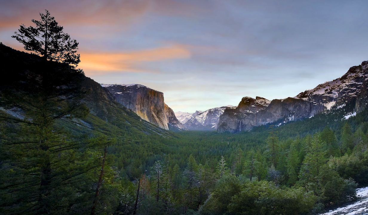 Sun rise tunnel view