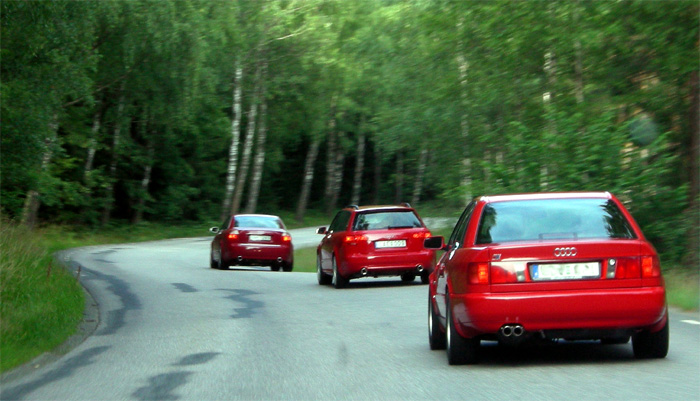 Tres Audi Rosso