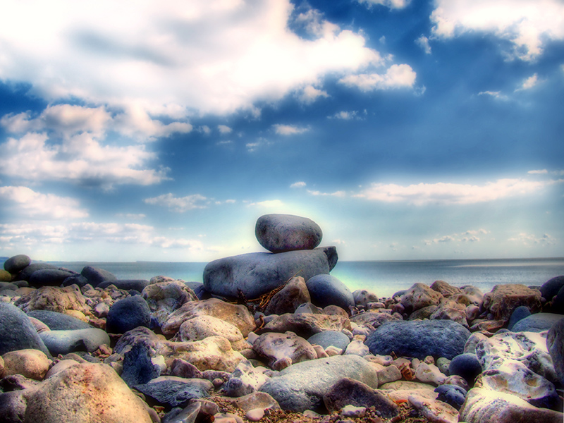 Rocks & Pebbles at Lyme Regis Beach