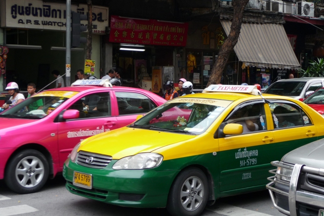 Colourful taxis