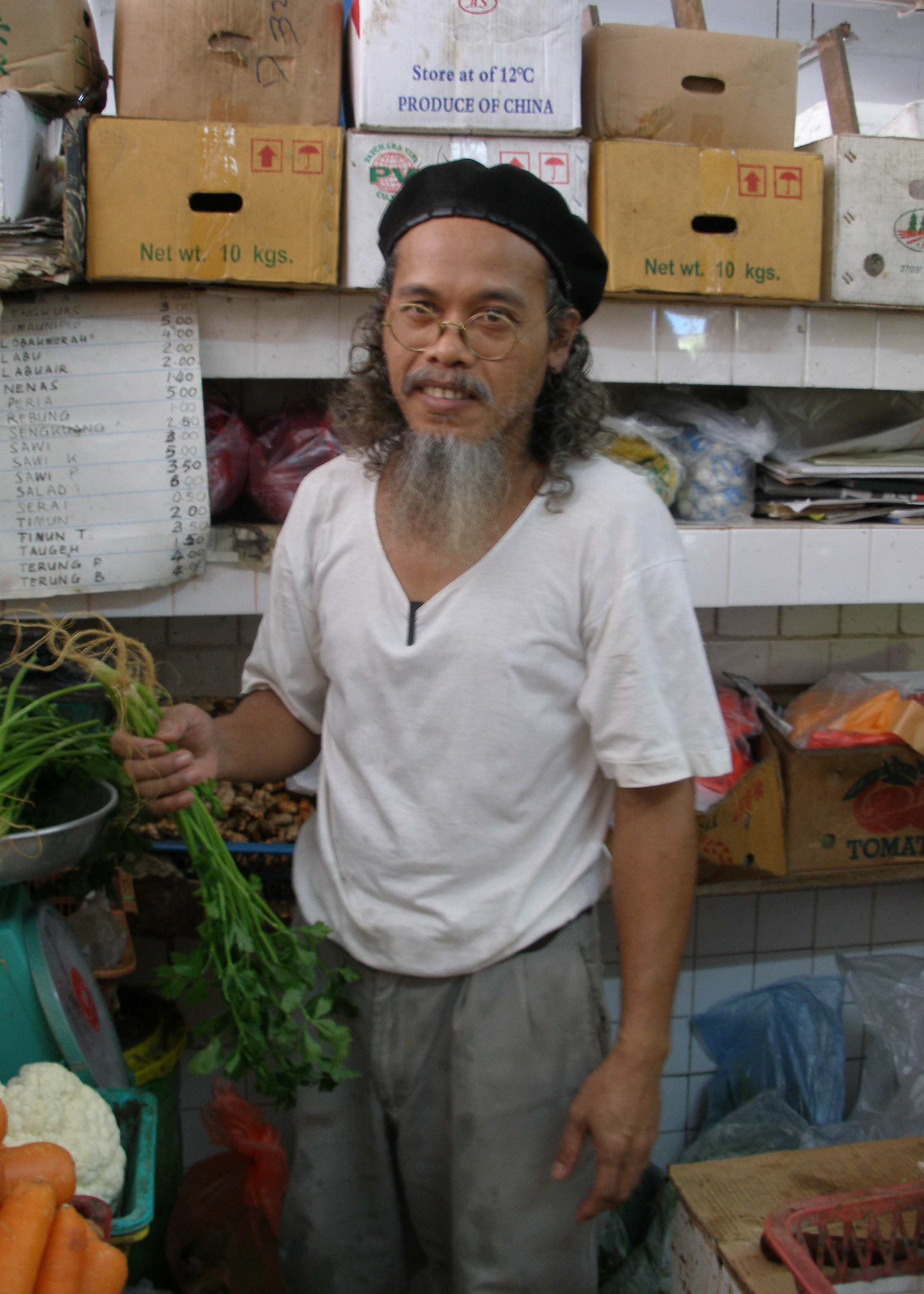 Stallholder, wet market, Pekan