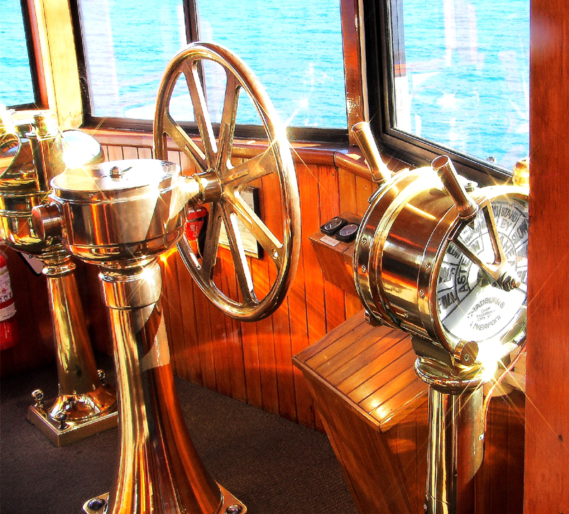Pilot house on the T.S.S. Earnslaw.JPG