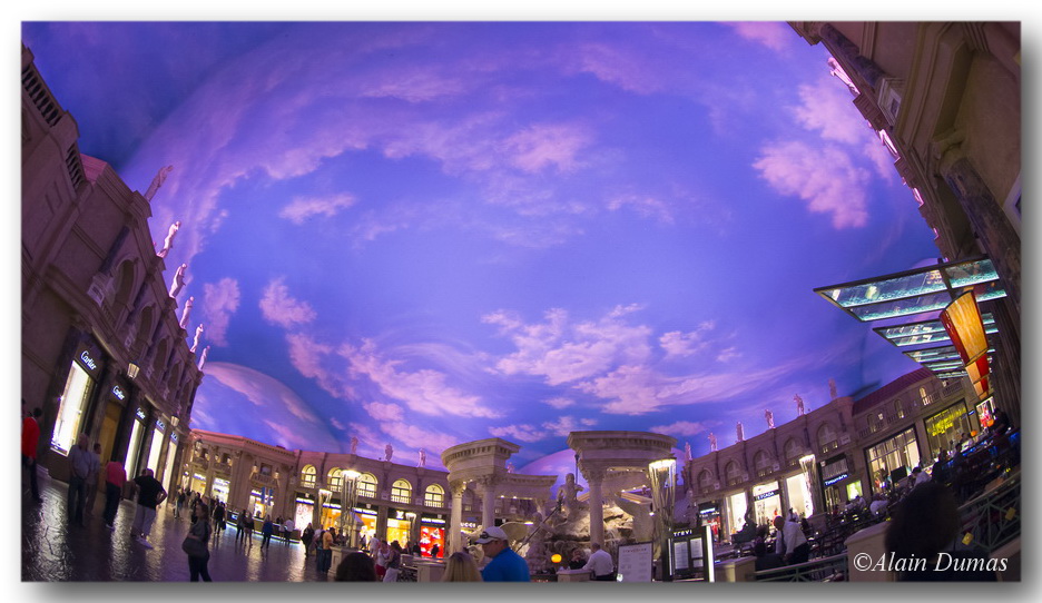 Mall ceiling.