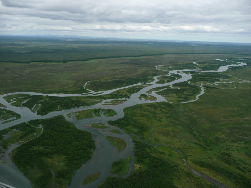 tundra, rivers and lakes