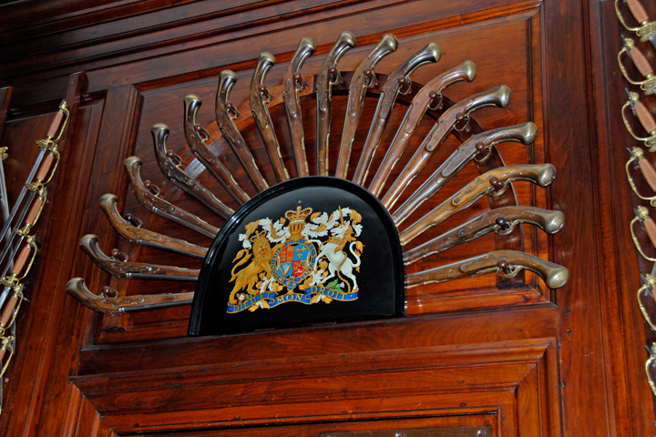 Weapons &  Coat of Arms: Governors Palace Entrance Hall