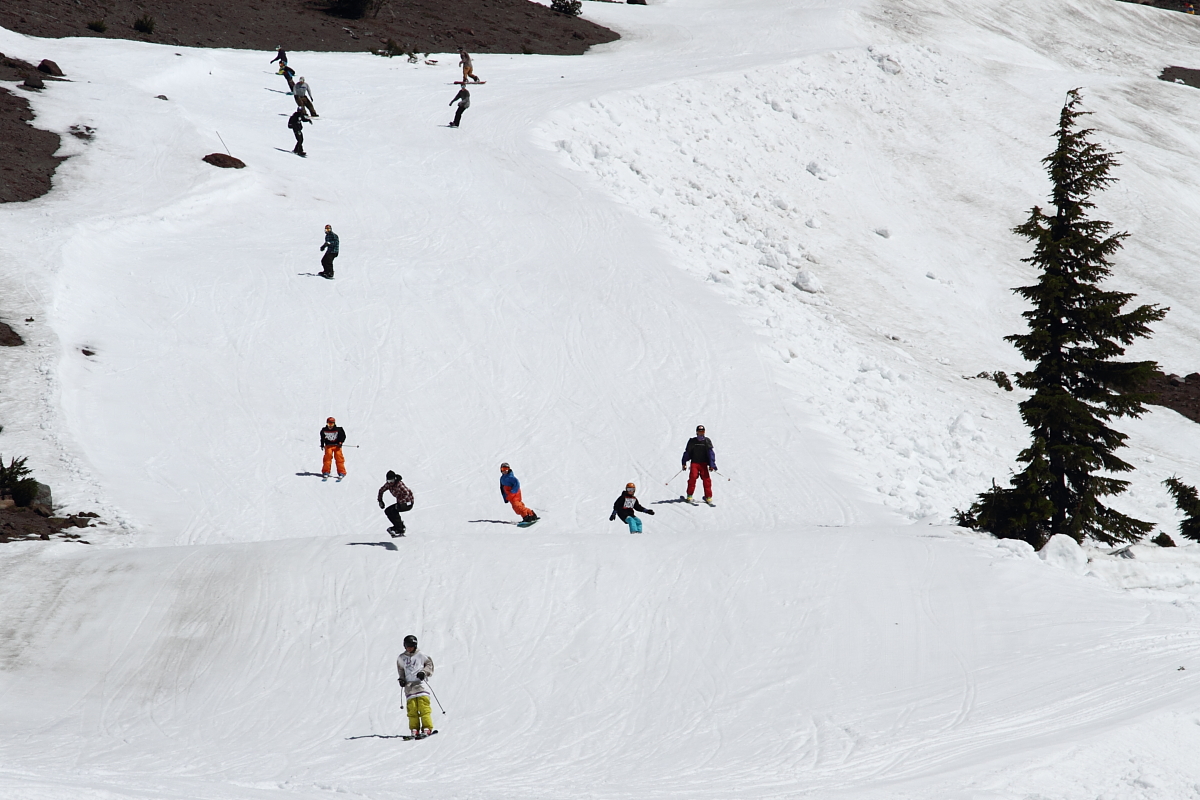 Sking in July at Mt Hood