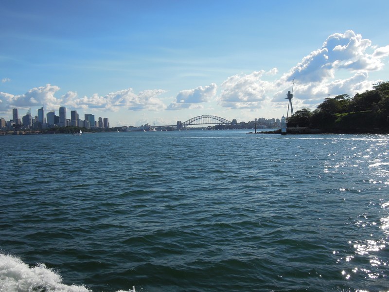 Sailing from Manly to Circular Quay