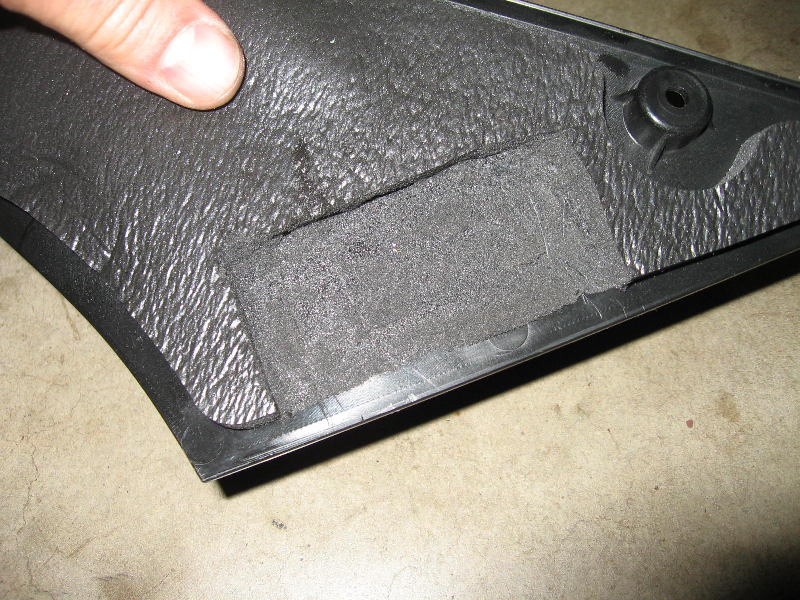 Removing foam