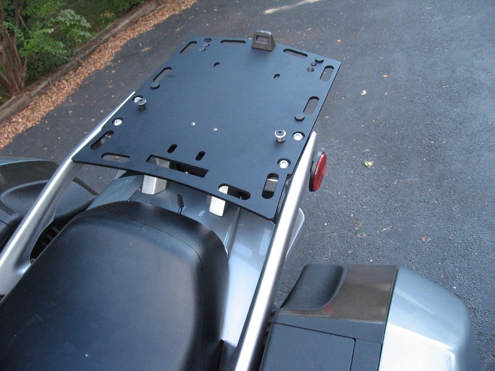 Rack mounted on bike