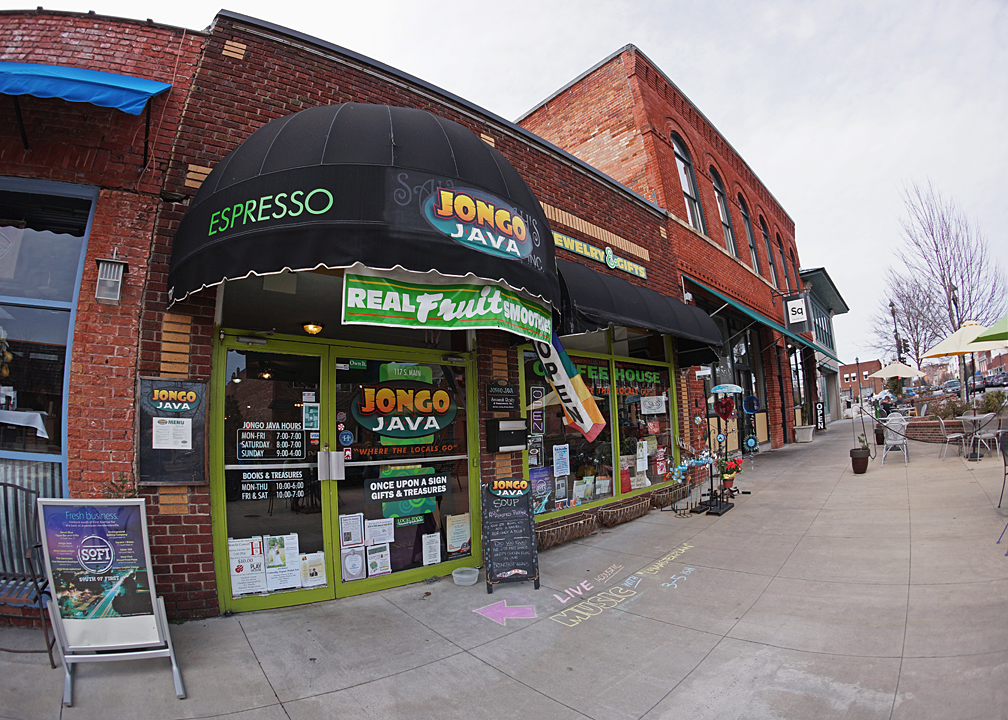 THE JAVA JINGO COFFEE SHOP  -  SONY 16mm f/2.8 LENS WITH MATCHING SONY FISHEYE CONVERTER