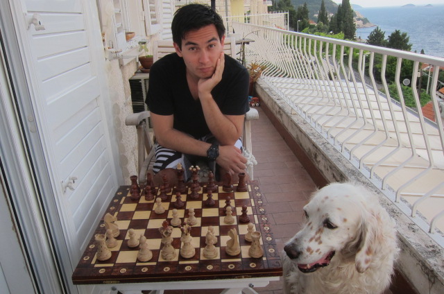 fraser beating me at chess