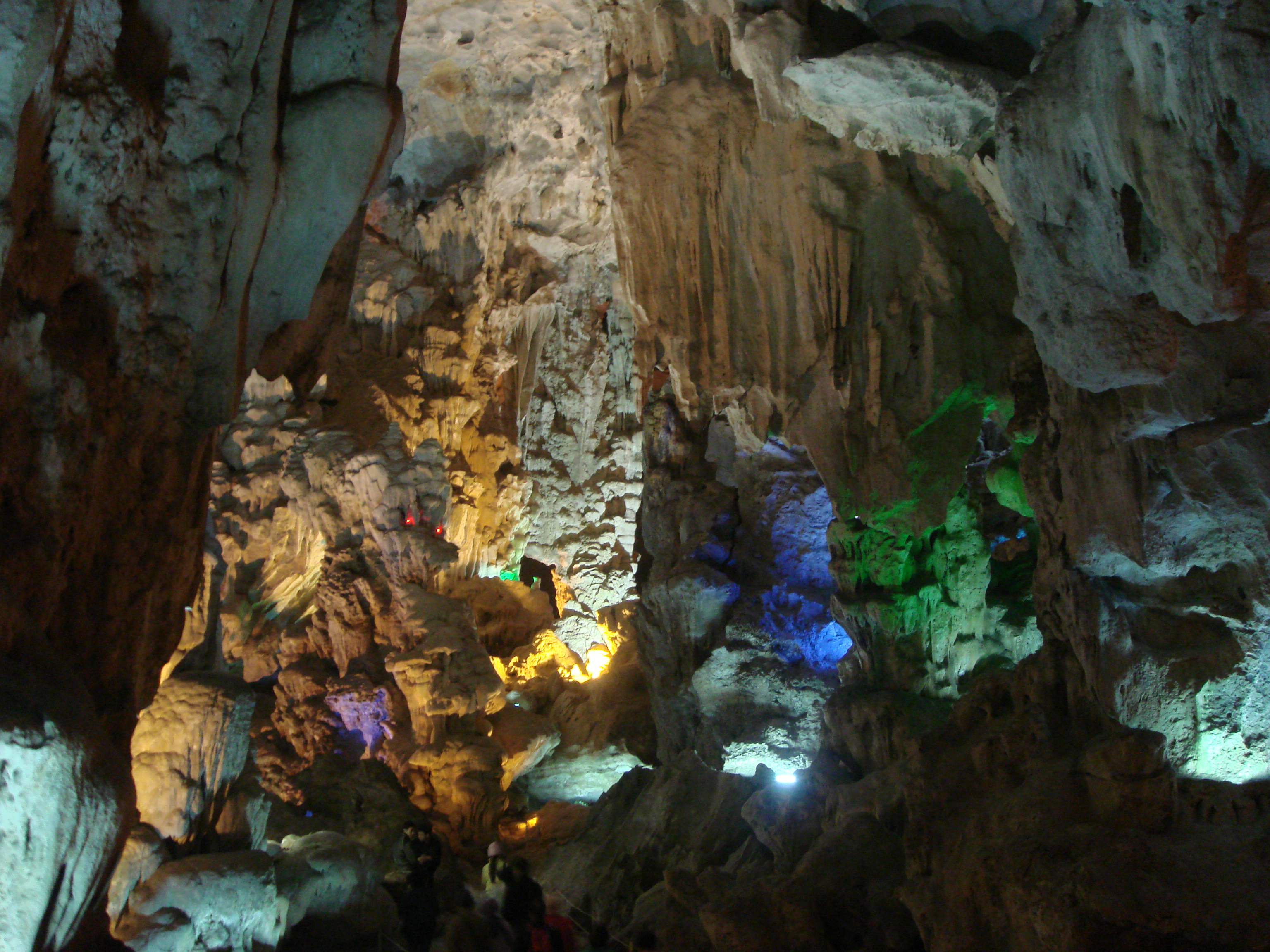inside one of the caves