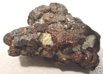 8d. Halfbreed with datolite. Silver and copper together.