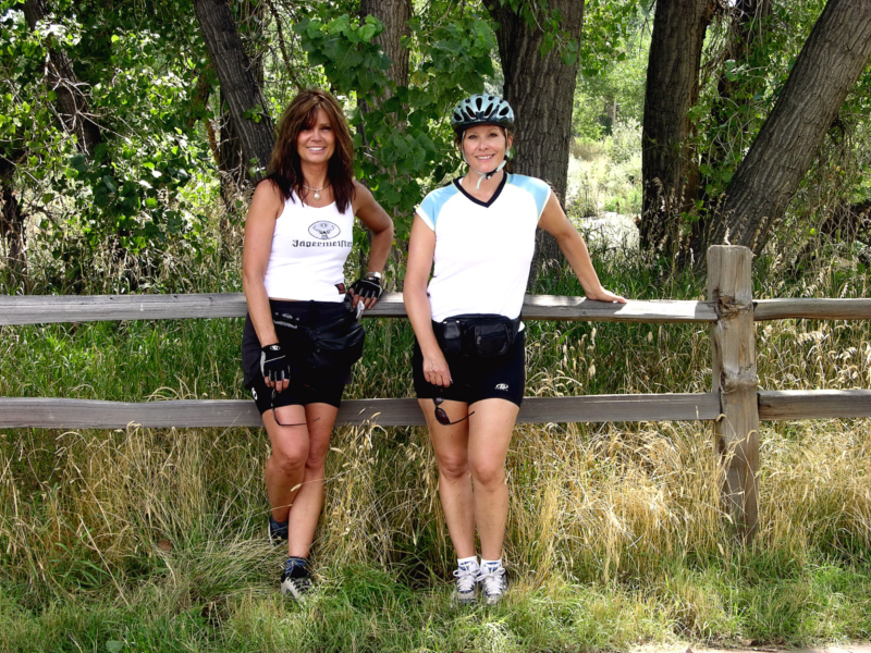 Friends Biking