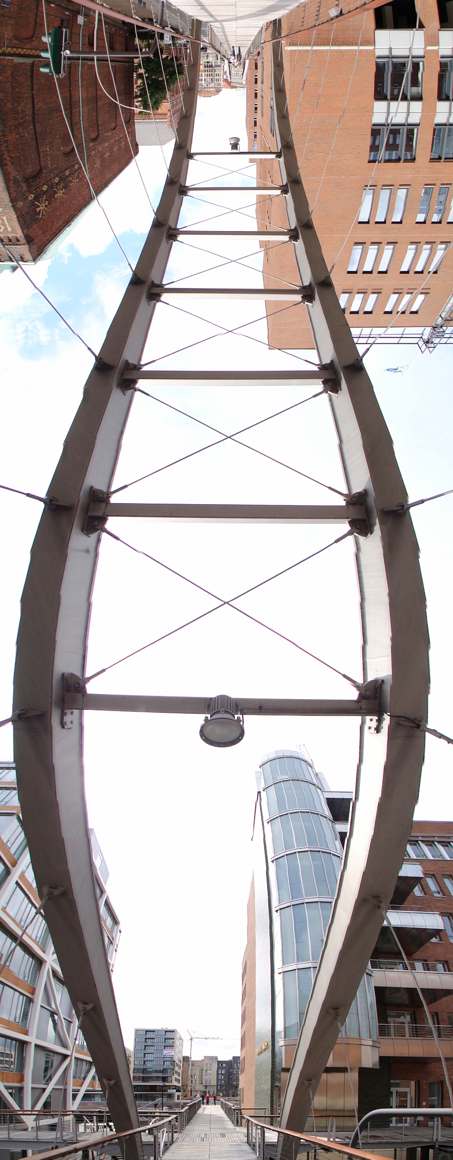 HX1 Panorama von vorne nach hinten: Brcke in der Speicherstadt/Hamburg