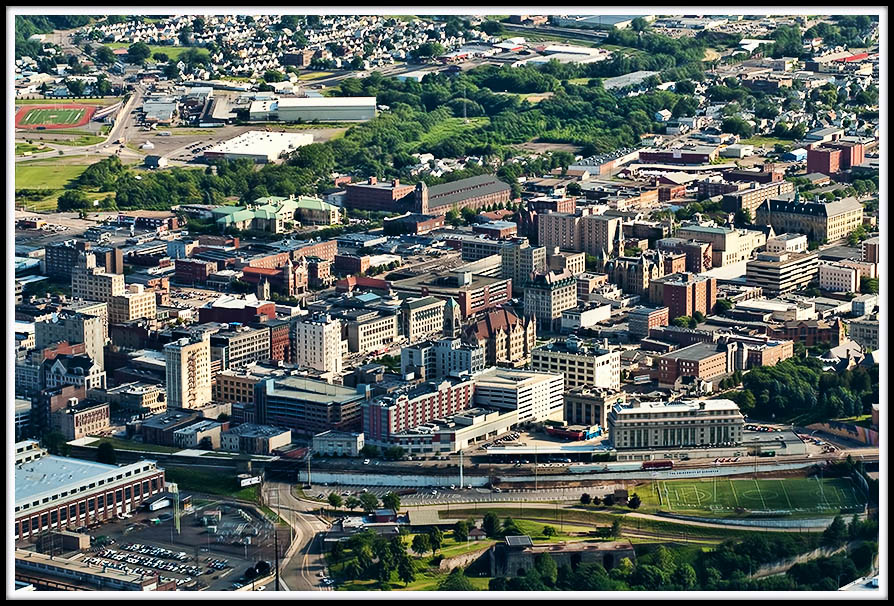 Scranton From 3000 Feet