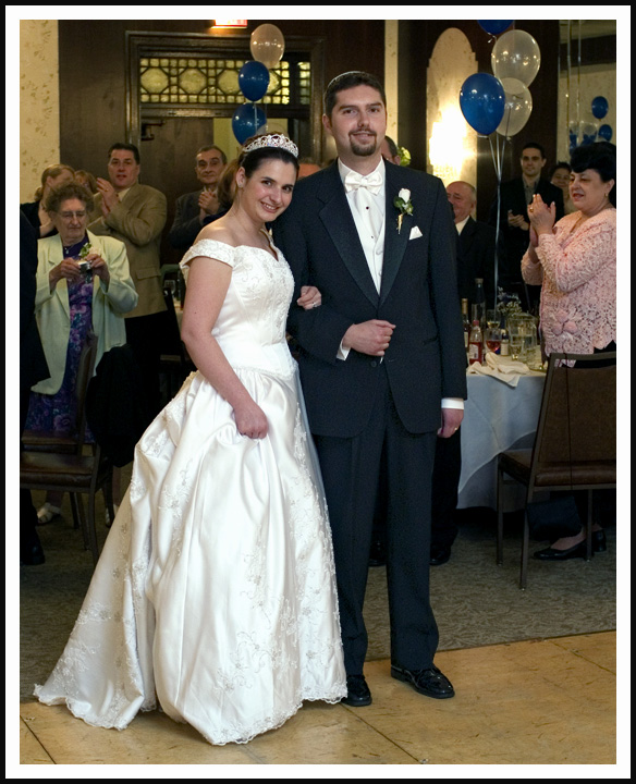 Alex and Diana Making their Entrance as Husband and Wife