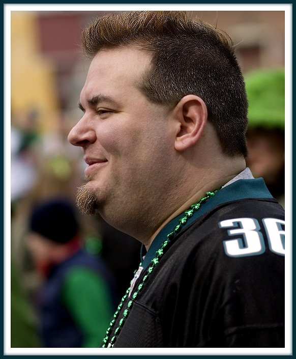 Profile of the Man at the St Pats Parade