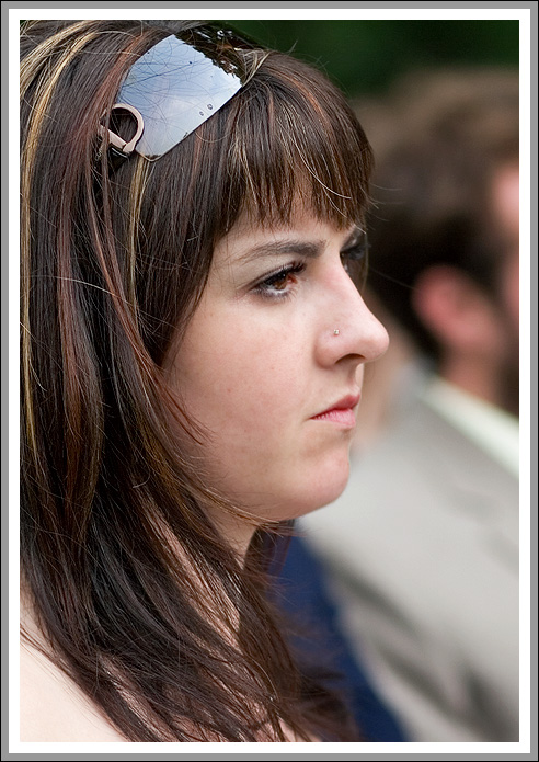 Candid Guest Portrait at the Pennsylvania Wedding