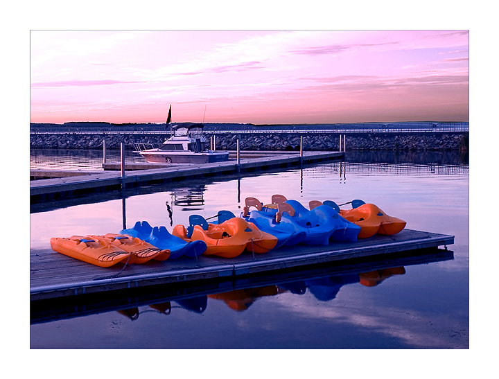 Early Morning Paddle Boats