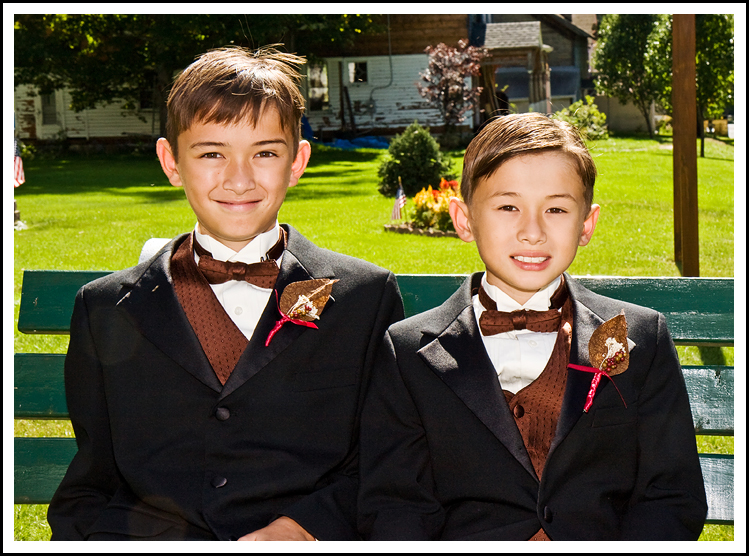 The Ushers Wait Patiently on the Bench