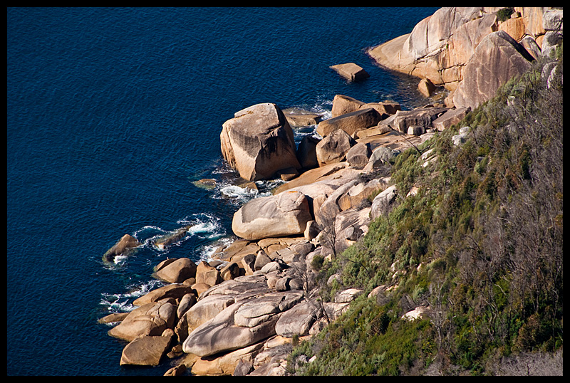 Granite outcrops from southeast coast track