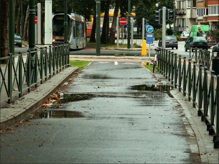 Arrt du tram  Debroux.