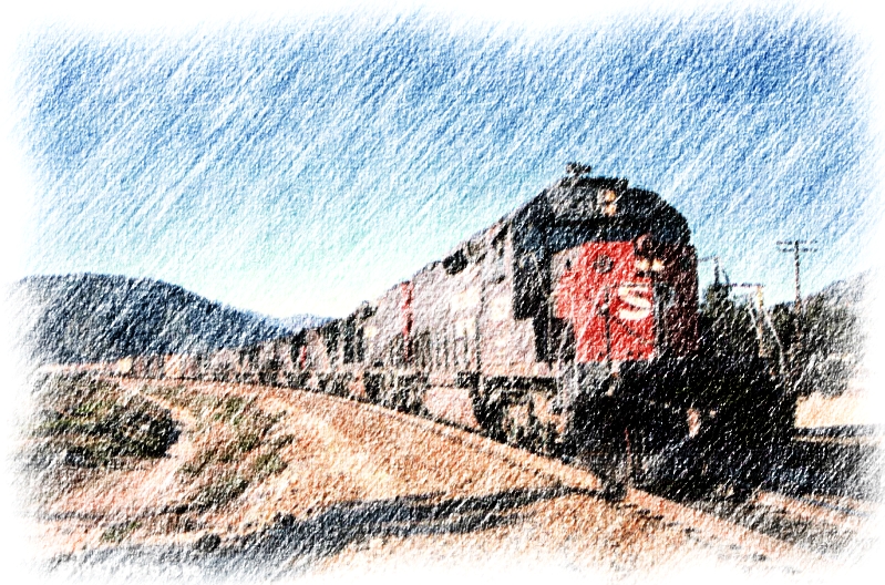 Southern Pacific Drifts Down the Cutoff
