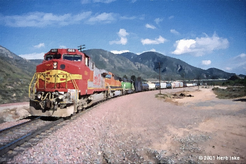 Rainbow of colors at Cajon Station