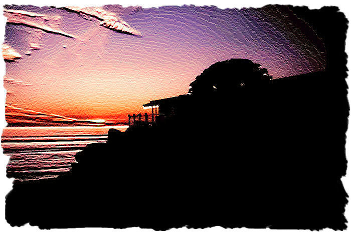 Sunset on the Pacific at San Clemente Beach