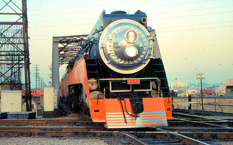 Southern Pacific Daylight arrives at Mission Tower as SP Tr. 1-52