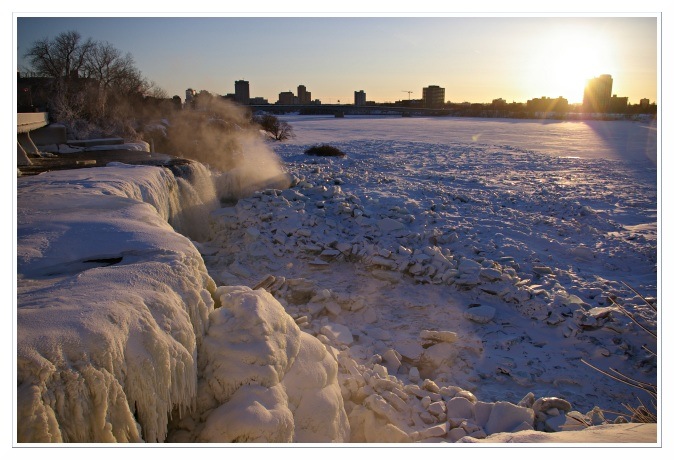 La rivire des Outaouais vue depuis les chtes Rideau