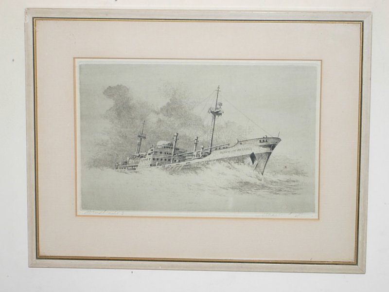 Signed European Etching $65