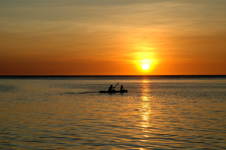 Sunset at the island