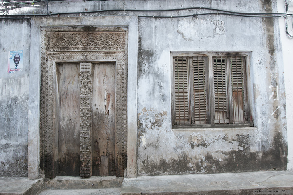 Decorative & worn out door & window