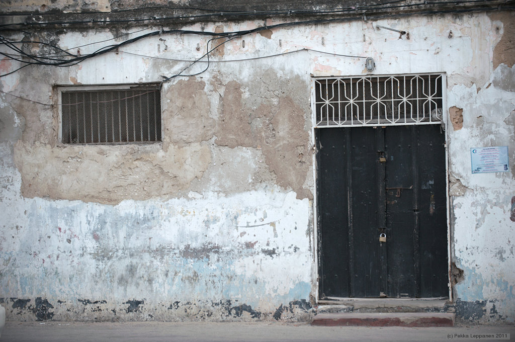Window and a locked door