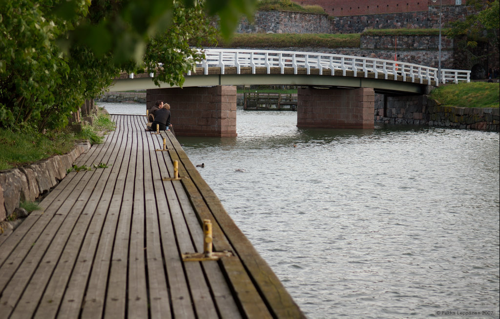 Sitting on the dock of the bay