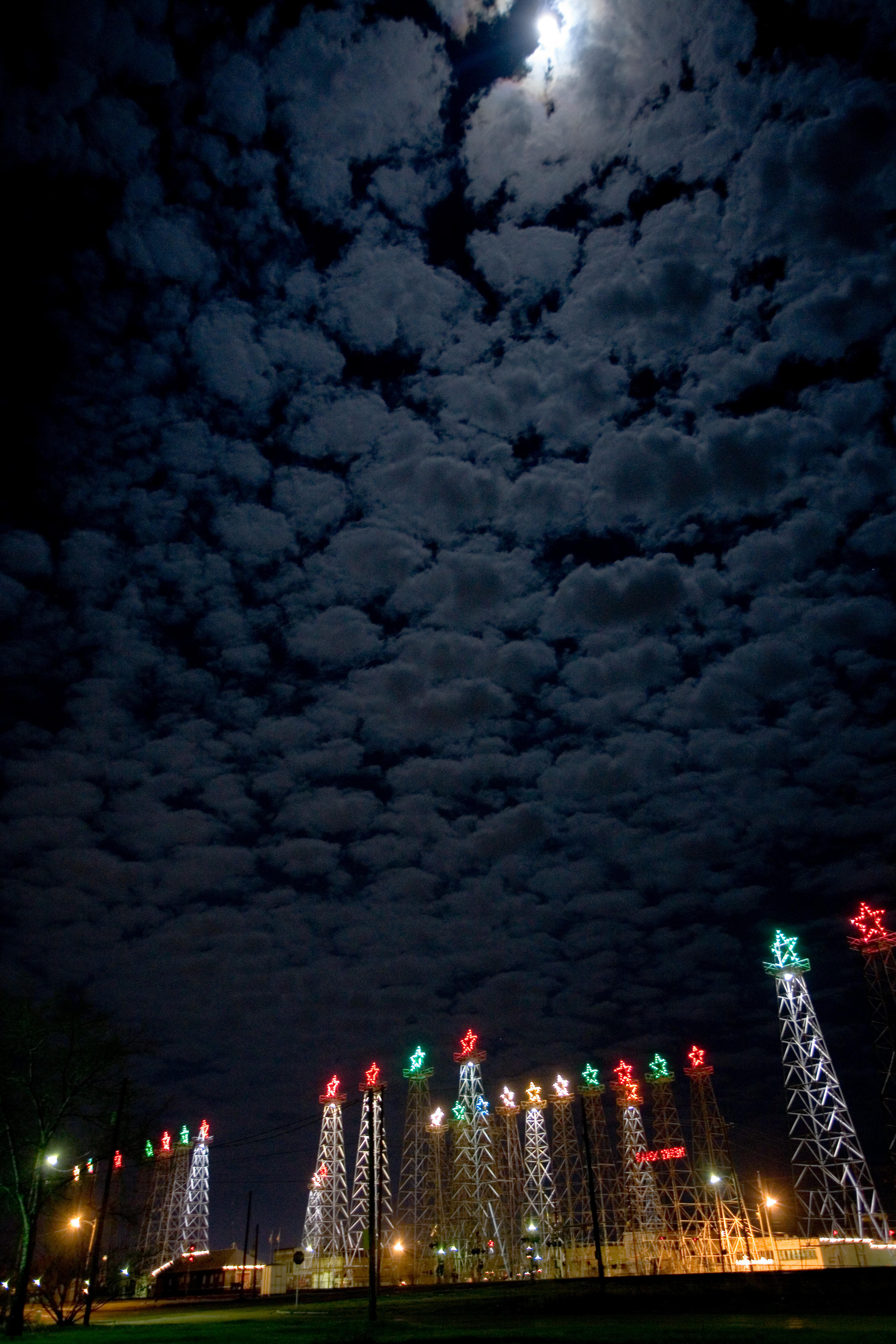 cloudy moon