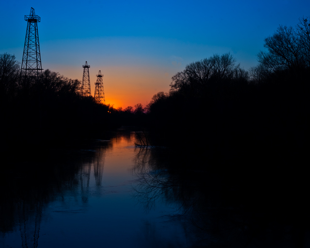 sabine river sunset