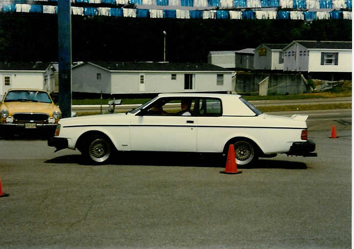 Autocrossing it at the 1996 VCOA meet
