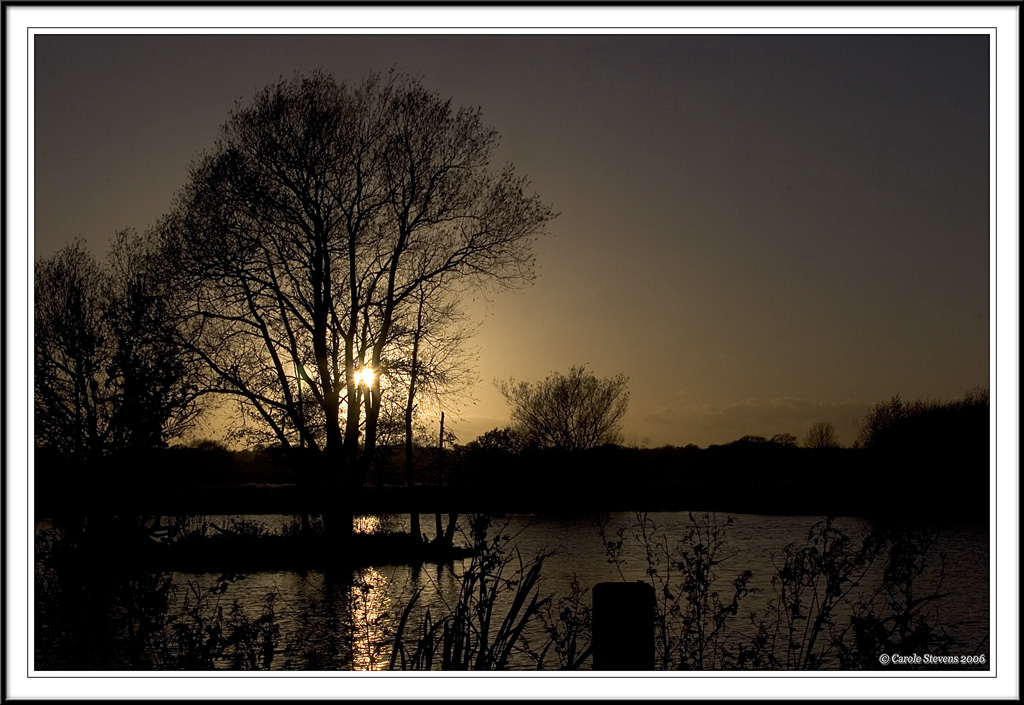 Sunset over the lake!