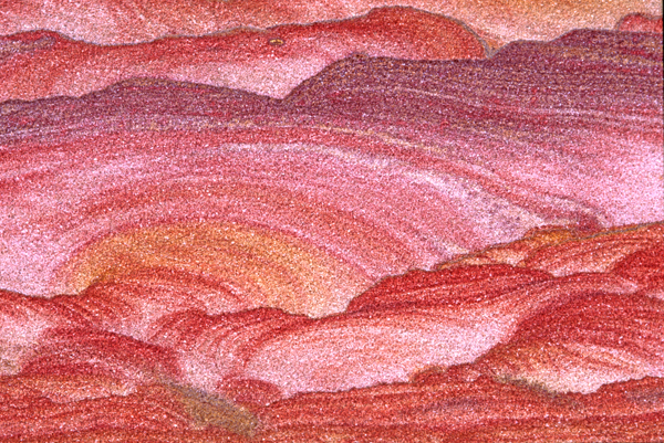 Iron stained Navajo Sandstone near Kanab UT