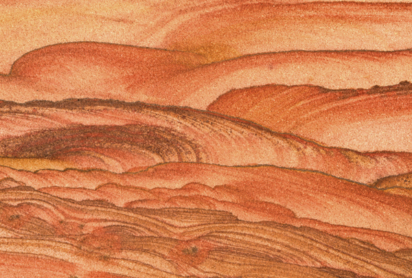 Iron stained Navajo Sandstone near Kanab, UT