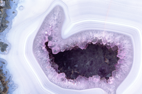 Amethyst-agate geode, Brazil