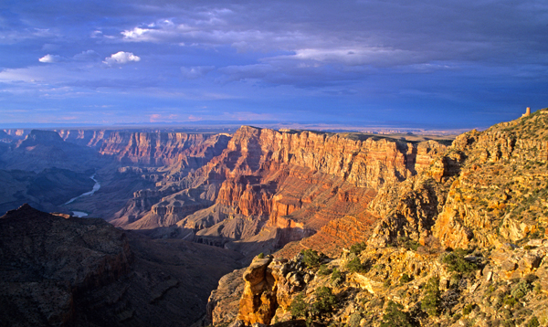 East rim of Grand Canyon from Desert View, Grand Canyon National Park, AZ