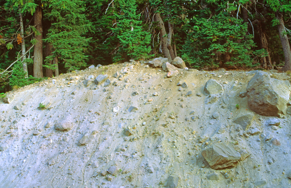 (AG9) Glacial moraine, Crater Lake National Park, OR