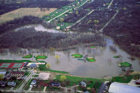 (STRE22) Golf course buffer on floodplain of the Des Plaines River, Libertyville, IL