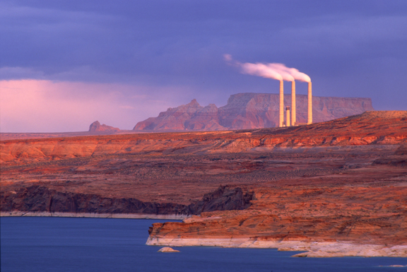 (EN9) Navajo coal powered electrical generating plant with sulfur dioxide scrubbers, Page, AZ