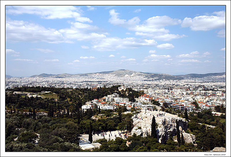 Vue over Athen from Acropolis