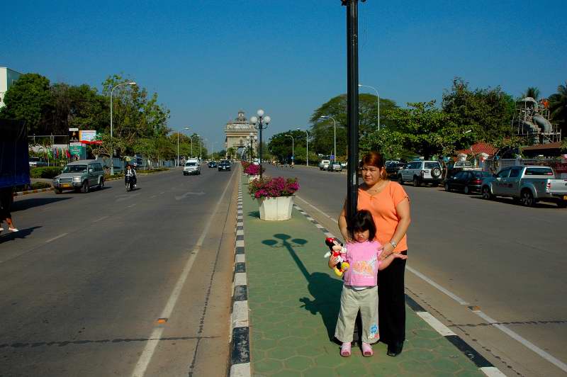 Central Avenue, Vientiane Laos 2006